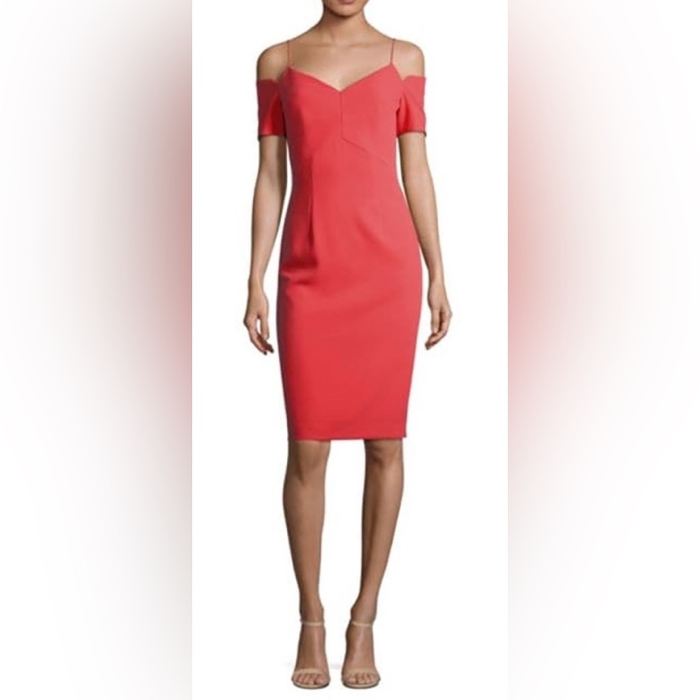 BLACK HALO- Chic Grenadine (Coral) Sleeveless Dress